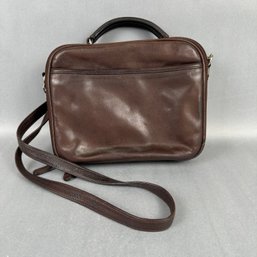Brown Leather Shoulder Strap Purse - China