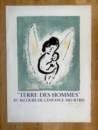 Marc Chagall - Terre Des Hommes: Signed Lithograph 36/100