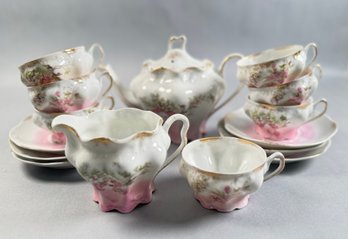 15 Pc Set - Teapot, Creamer, 7 Cups And 6 Saucers -Local Pickup
