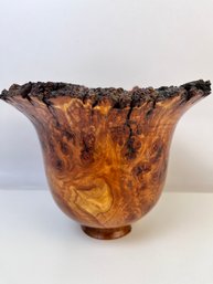 Larry Ramey Turned Aspen Burl Footed Urn.  *Local Pickup Only*