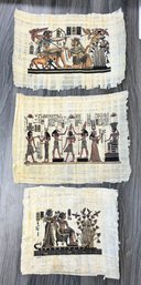 Set Of 3 Papyrus Prints - Egypt