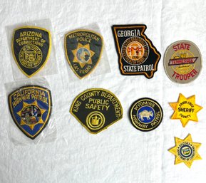 Vintage Assortment Police Patrol Patches