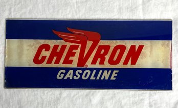 Vintage Glass Chevrolet Gasoline Sign