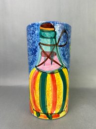 Hand Painted Italian Utensil Holder