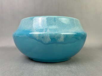 MCM California Blue Pottery Planter