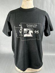Vintage Washington State Freedom Runs T-shirt