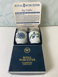 Royal Worcester Porcelain Egg Coddlers With Box