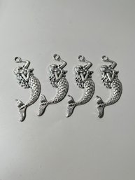 Four Mermaid Charms Large