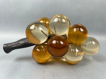 Vintage Mid Century Acrylic Or Lucite Grapes.