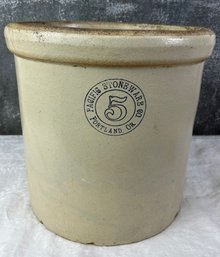 Vintage 2 Gallon Pacific Stoneware Co. Crock