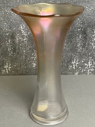 Iridescent Tall Glass Floral Vase