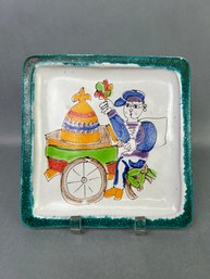 Desimone 03 Italian Hand Painted Square Plate