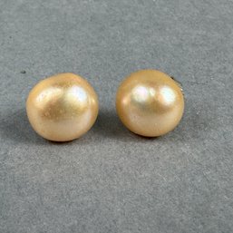 Large Pearls - 11.112mm- Pierced Earrings