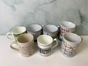 Lot Of 7 Location Collector Mugs