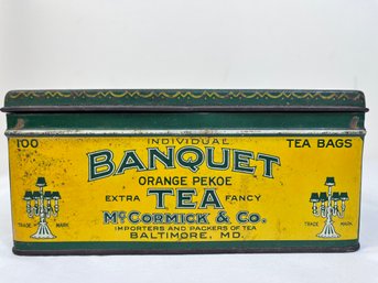 McCormick & Co. Orange Pekoe Tea Tin.