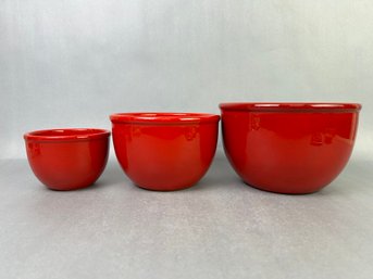 Chantel Italy Red Mixing Bowls