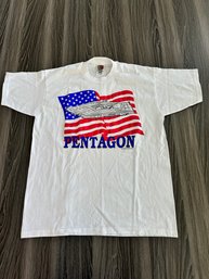90s Pentagon T Shirt Unwashed - Size L