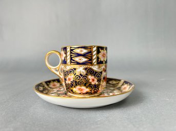 Royal Crown Derby Old Imari Demitasse Cup And Saucer