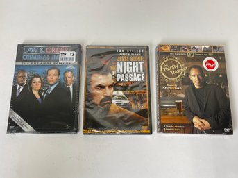 Lot Of 3 DVDS JESSE STONE Thirsty Traveler LAW & ORDER PREMIERE EPISODE