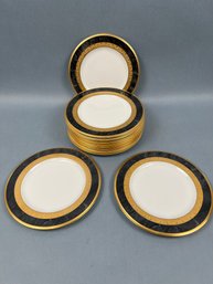 Set Of 11 Noritake Opulence Bread Plates.