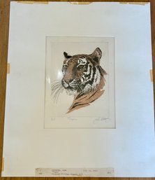 John Collette, Original Hand Colored Etching, Signed A.P.