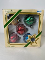 Pyramid Decorative Ornaments Set Of 5 In Box