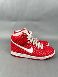 Nike Dunk High WMNS Polka Dot Sport Red 318676 600