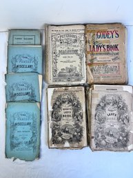Large Lot Of Ladies Magazines Dated 1860s & 1870s.