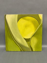 Painting Of Pea Pod On Canvas