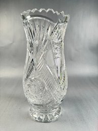 Cut Crystal Vase By Kusak -Local Pickup Only