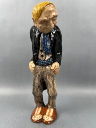 Vintage Ceramic Man In Tie And Tails.