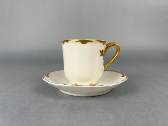 Haviland Limoges Gold Demitasse