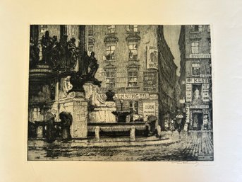 1911 Luigi Kasmir - Hoher Markt: Signed Etching