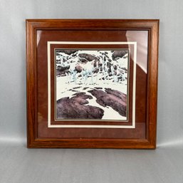 Framed Horse Print By Bev Doolittle 1978