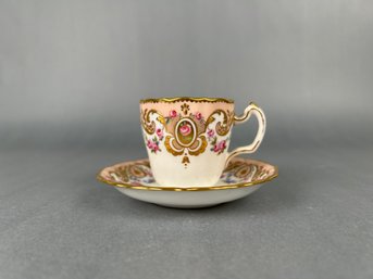 Minton Light Pink Floral Demitasse