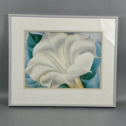 White Trumpet Flower By Georgia OKeefe - Print
