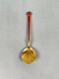 David Andersen Sterling Enamel Spoon