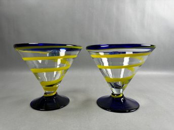 Two Made In Mexico Margarita Glasses