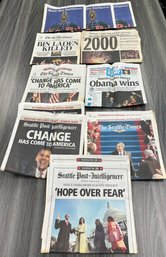 Lot Of Commemorative Newspapers.