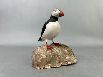 Hand Carved Puffin By Dorothy Brown North Haven Maine