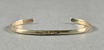 Sterling Cuff With Southwest Design