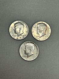 Lot Of 3 US Half Dollars - 1971, 1972, 1976