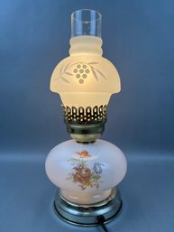 Vintage 2 Way Hurricane Lamp.