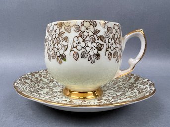 Vintage Royal Vale Bone China Tea Cup And Saucer.