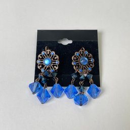 Thelma Paris Bejeweled Clip On Earrings