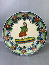 Large Mexican Pottery Serving Shallow Bowl