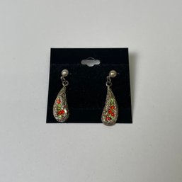 Thelma Paris Bejeweled Pierced Earrings