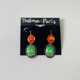 Thelma Paris Bejeweled Clip On Earrings