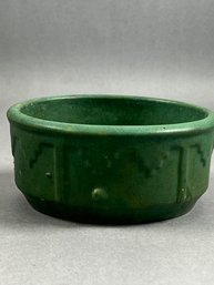 Zanesville Aztec Motif Stoneware Matte Green Approx. 1915