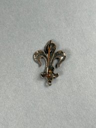 Vintage Silver Fleur De Lis Pin